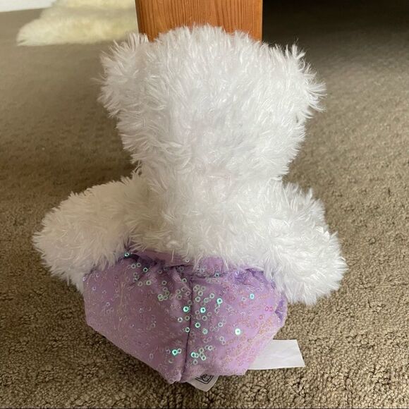 Ballet Cuddly Bear with Sequin Tutu and Bow “Curtain Call” - Picture 8 of 9